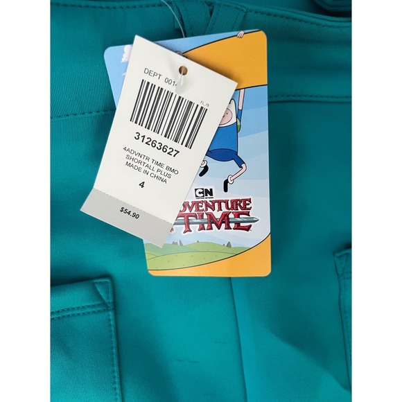 Adventure Time BMO Shortalls Plus Size 4X Hot Topic NWT Snags See Photos - Picture 8 of 9